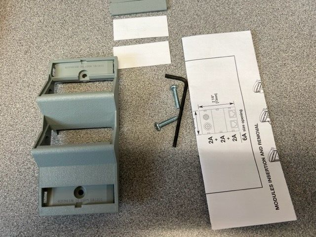 1 EACH WIREMOLD CM-ARA-G ANGLED RACEWAY ADAPTER GRAY