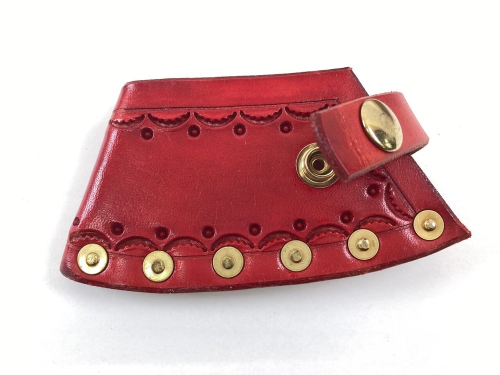 Prandi Hatchet With Red Leather Sheath And Overstrike Guard