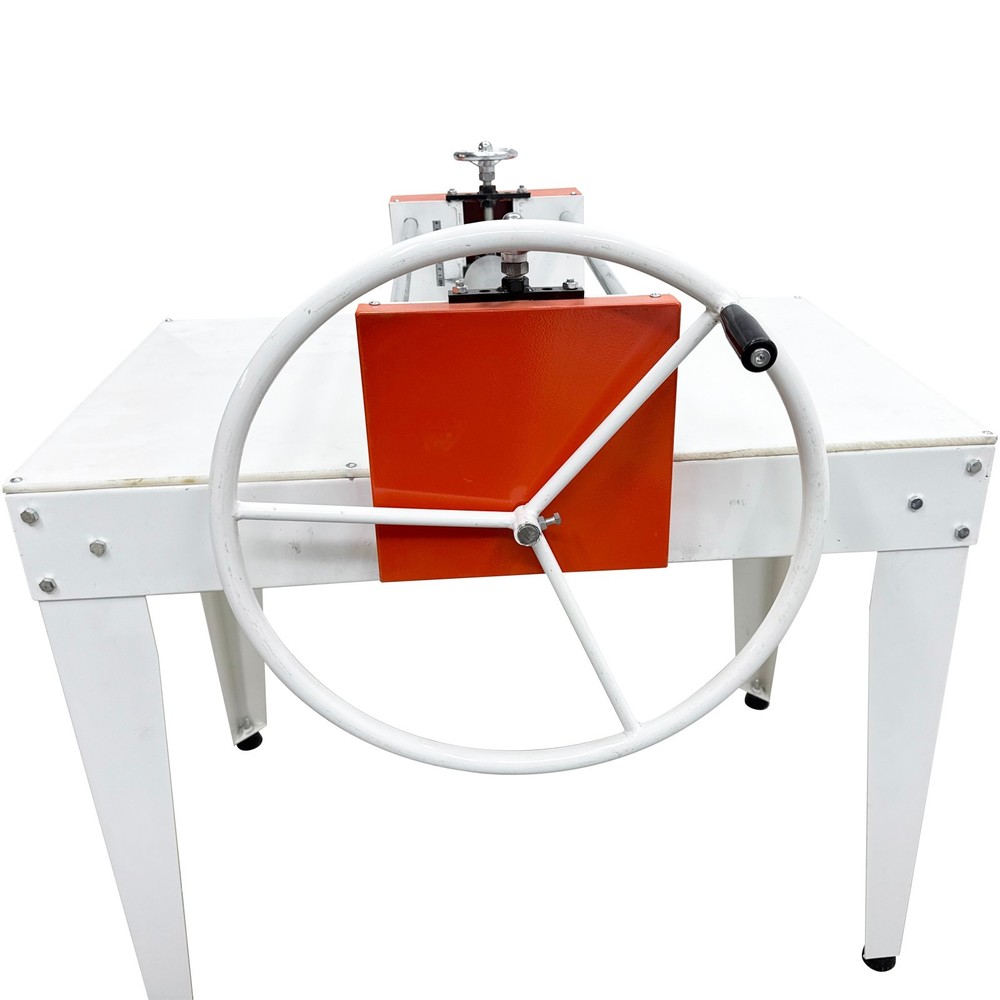 Dual Roller Ceramic Clay Slab Roller Machine with Large Handwheel & Scale Ruler