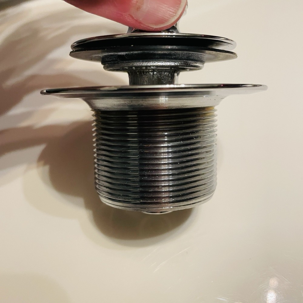 Watco Push-Pull Tub Drain Closure Stainless Steel