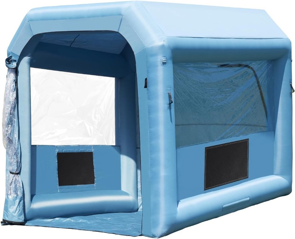 Versatile Inflatable Spray Booth 10ft - Durable & Water-Resistant with Blower