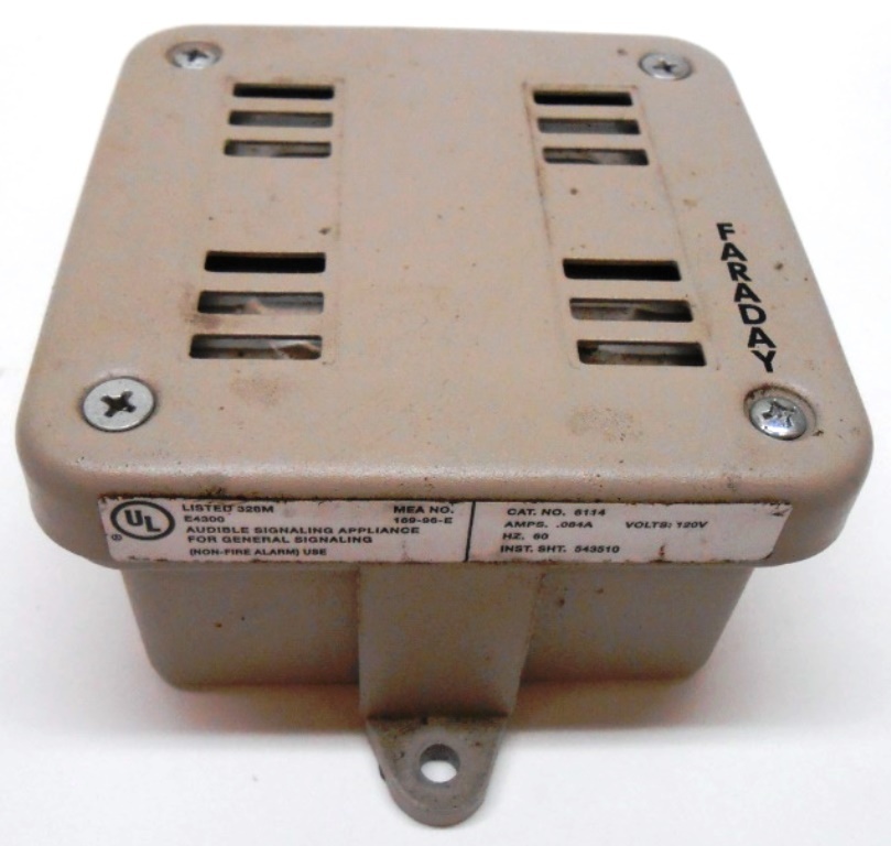 FARADAY, SURFACE HORN, 6114, 120 VOLTS, 0.084 AMP