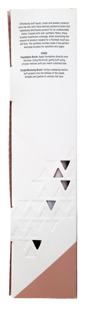 LYS Complexion Brush Duo, Foundation and Sculpting-Bronzing Collection