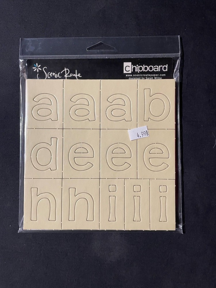 ASSORTED CHIPBOARD ALPHABETS