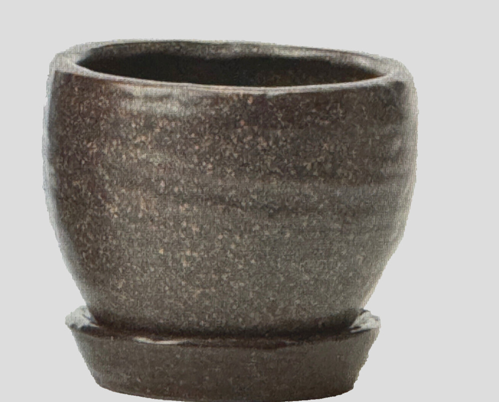 Studio McGee NEW Jaycee Black Pot Small Mini Ceramic Planter