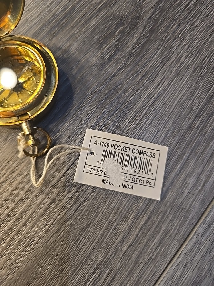 Brass Pocket Compass Made In India