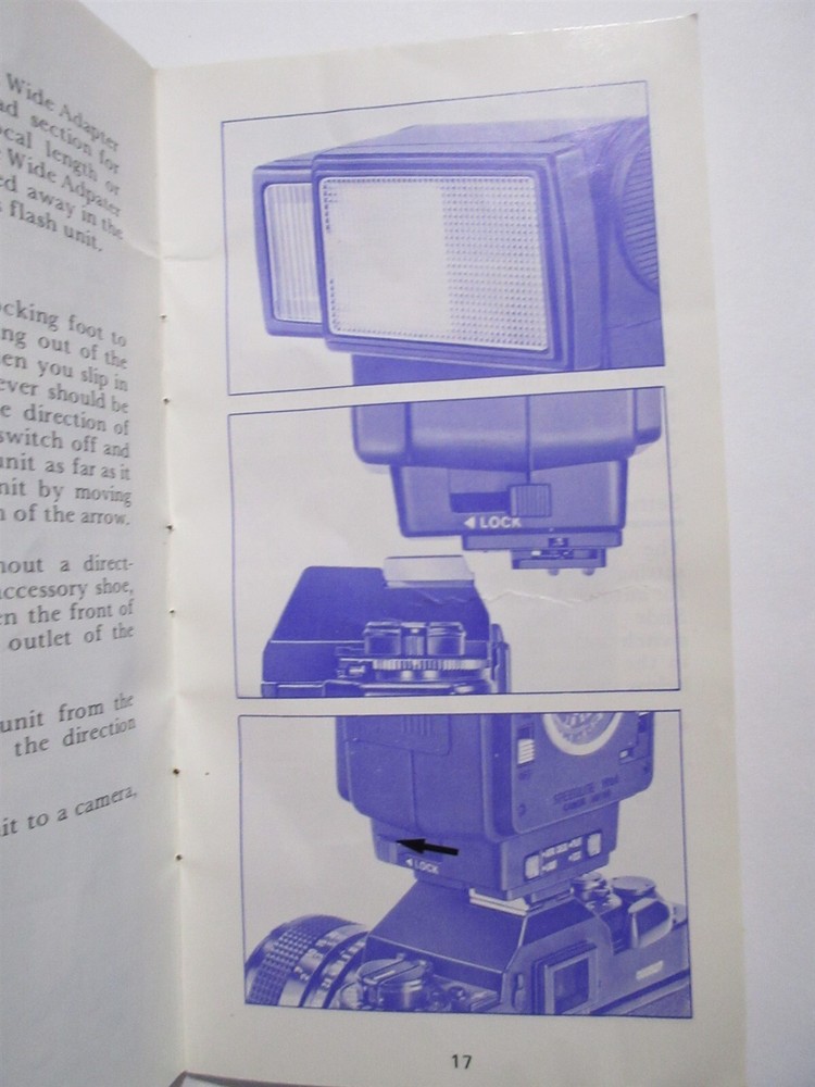 Canon Speedlite 199A Owner’s Manual Instructions Guide