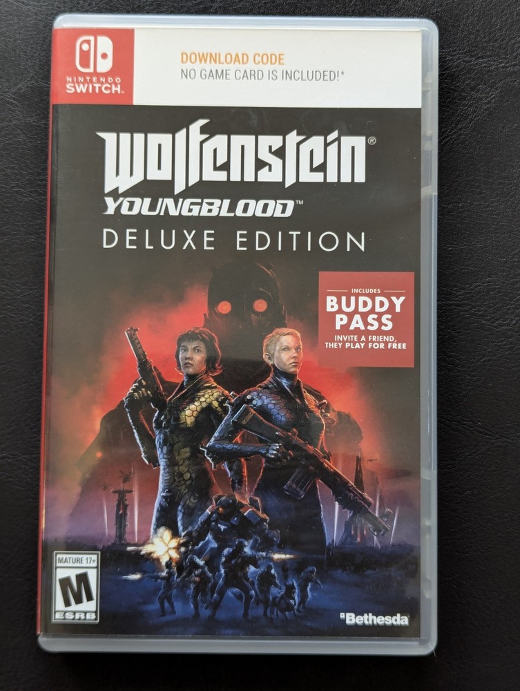 Wolfenstein: Youngblood Nintendo Switch OEM Replacement Game Case (NO GAME)