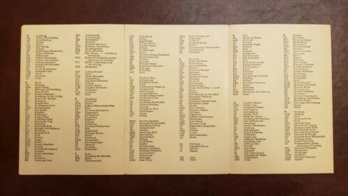 2X West Germany License Plate Advertisements 1950