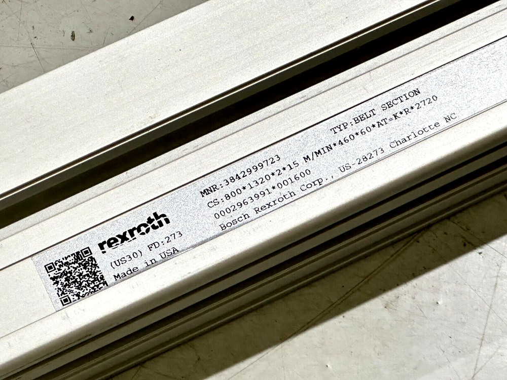 Bosch Rexroth 3842999723 BS 2/TE Belt Section 1320mm