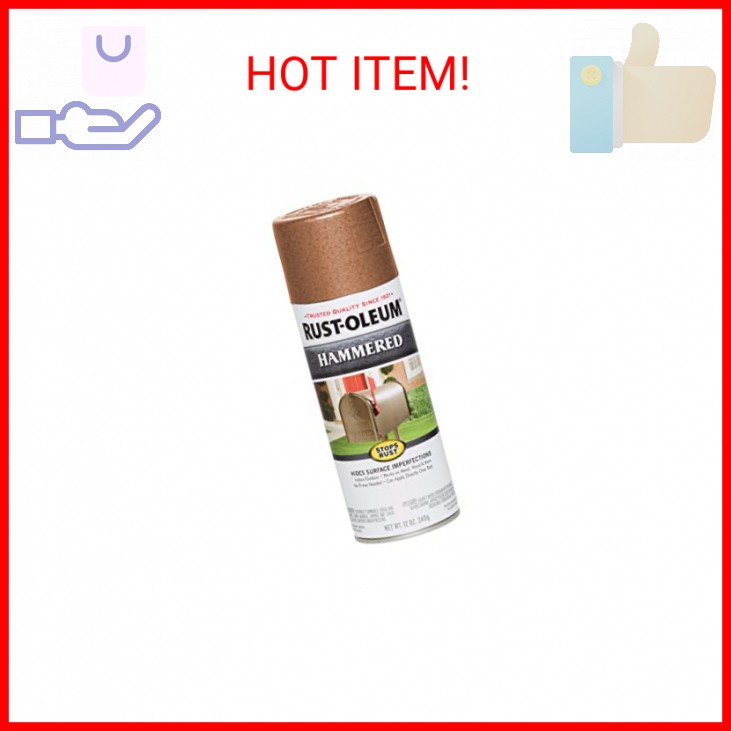 Hammered Copper Spray Paint - Rust-Resistant Formula, 12 oz