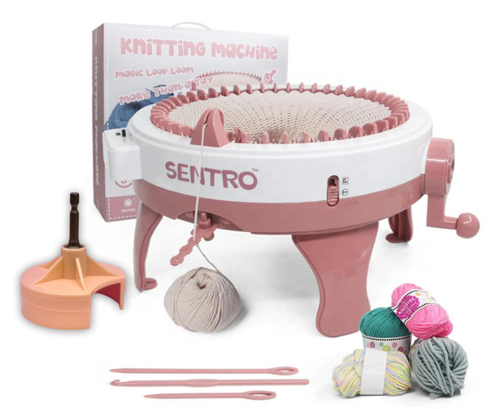 Authentic Sentro Knitting Machine 48 Needles with Drill Adapter