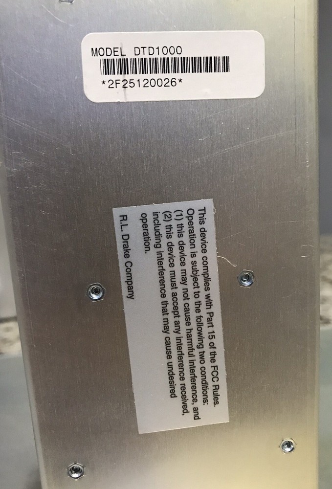 Drake Digital DTD1000 DIGITAL TUNER DEMODULATOR