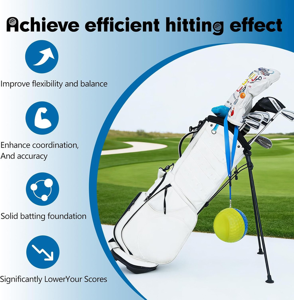 Golf Training Aid Ball, Golf Training Ball between Arms Optimize Impact Accuracy