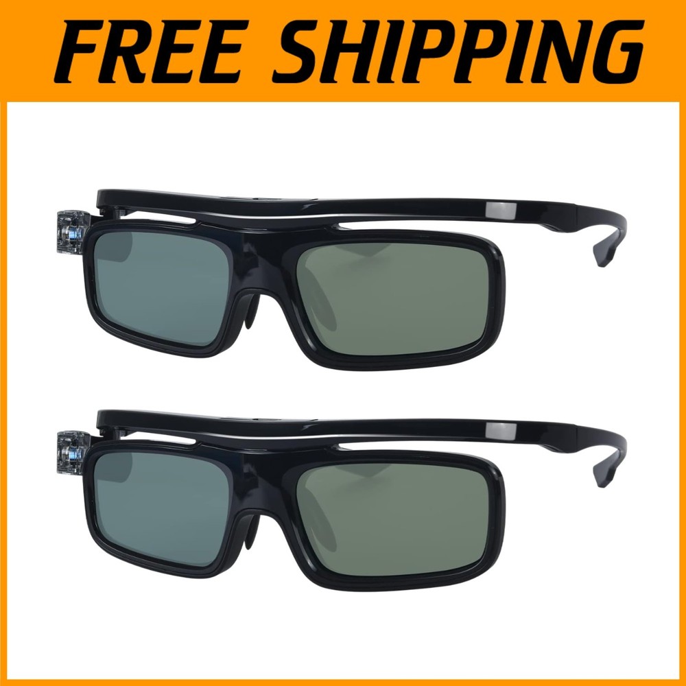 Active Shutter Rechargeable 3D Glasses - HD Experience