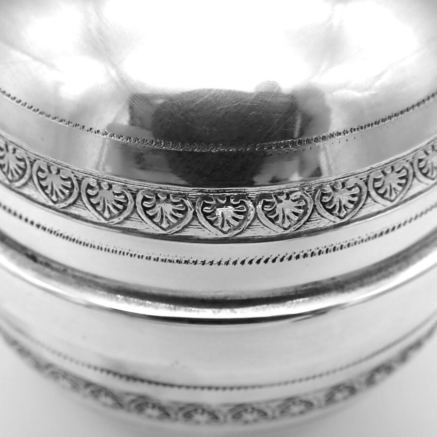 Spheric Box Flower Bud Finial 900 Silver