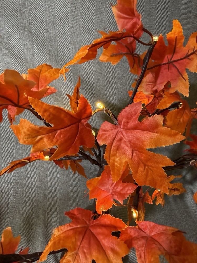 Light Up Autumn / Fall Maple Tree Tabletop Decor, 16"