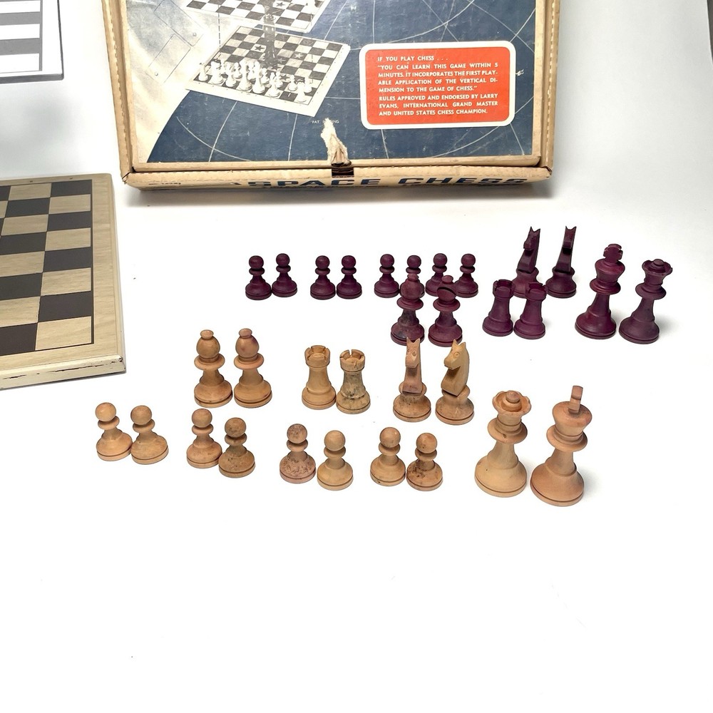 Vintage Space Chess Multi-Level Chess Set 4th Dimension