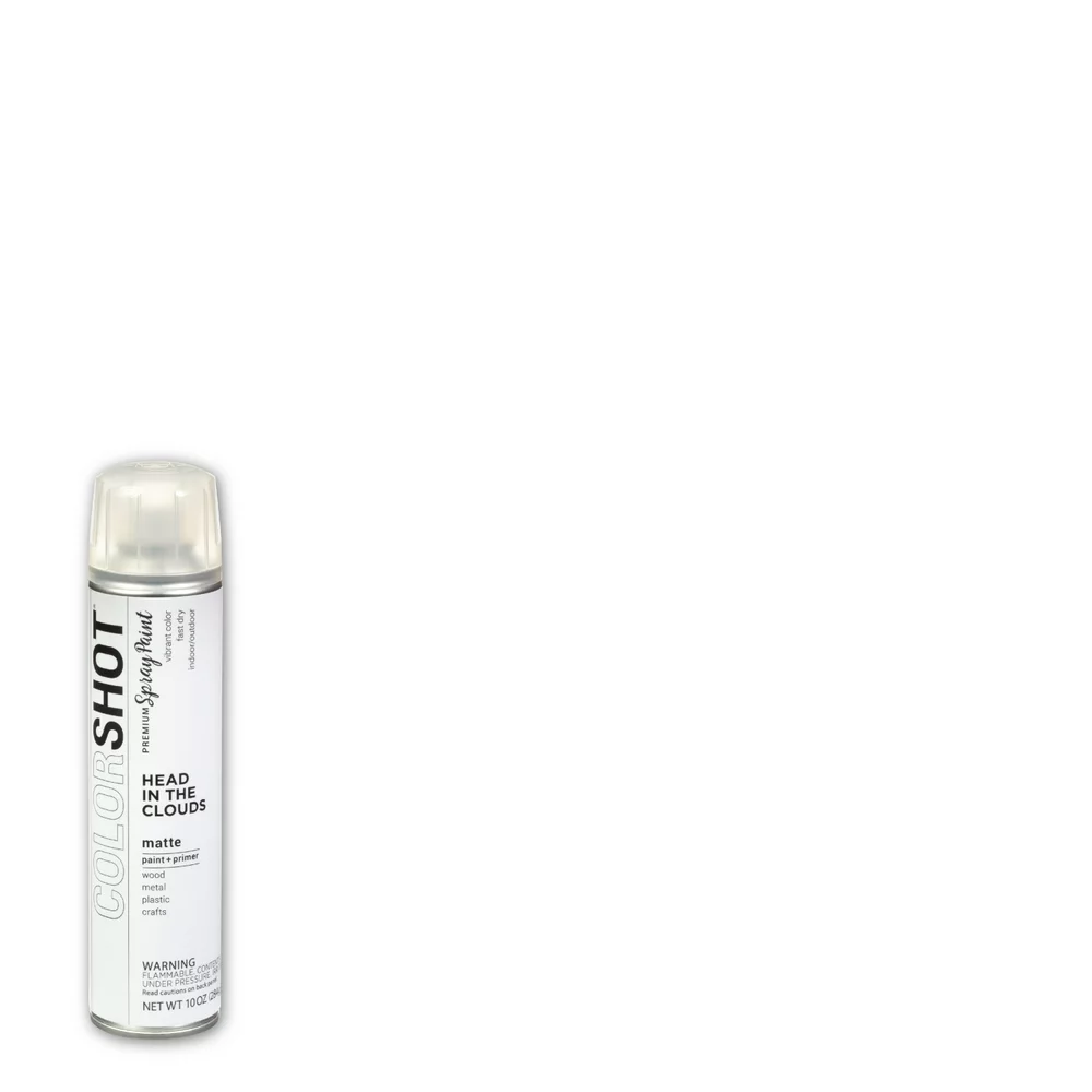 Multi-Surface Matte Head in the Clouds Spray Paint UV-Resistant 10 Oz White