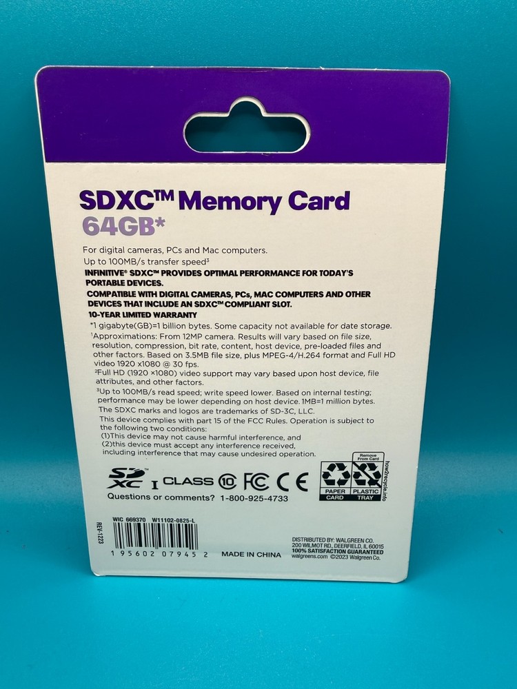 Infinitive SDXC Memory Card 64 GB