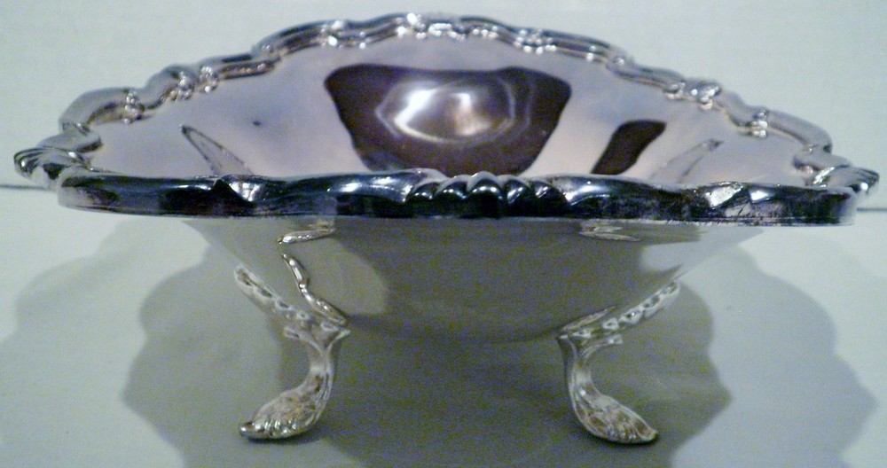 Vintage Silver Plated Oval Bowl