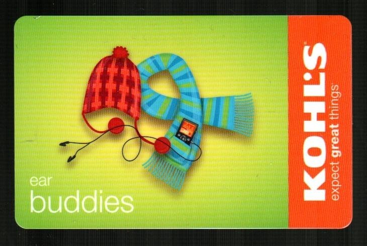 KOHL'S Ear Buddies ( 2010 ) Gift Card ( $0 )
