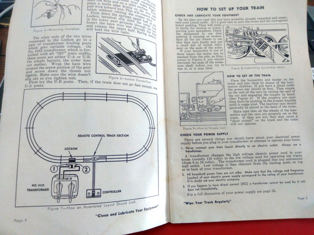 1951 Lionel Trains Instructions For Assembling And Operating Booklet, Plus Plans