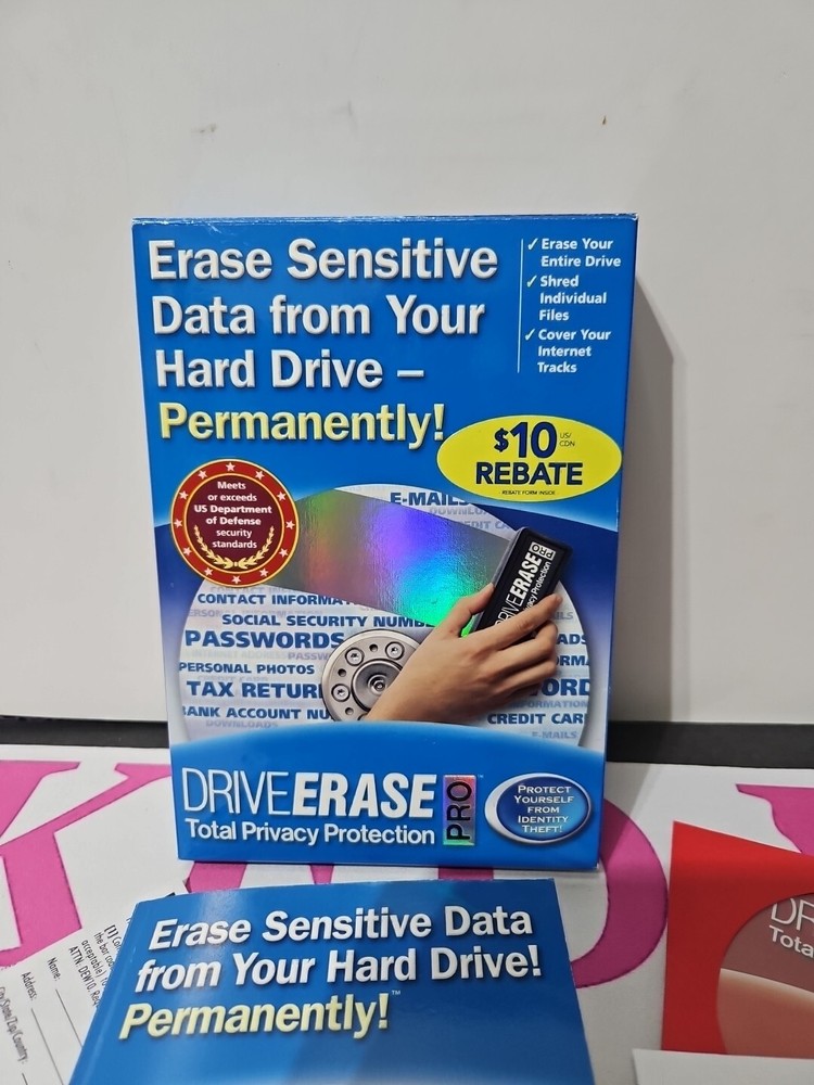 DriveErase Pro: Total Privacy Protection, Nova Development - Erase Hardrive Data