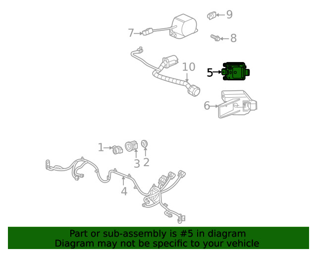 Genuine GM Driver Side Object Sensing Alert Module 84729106