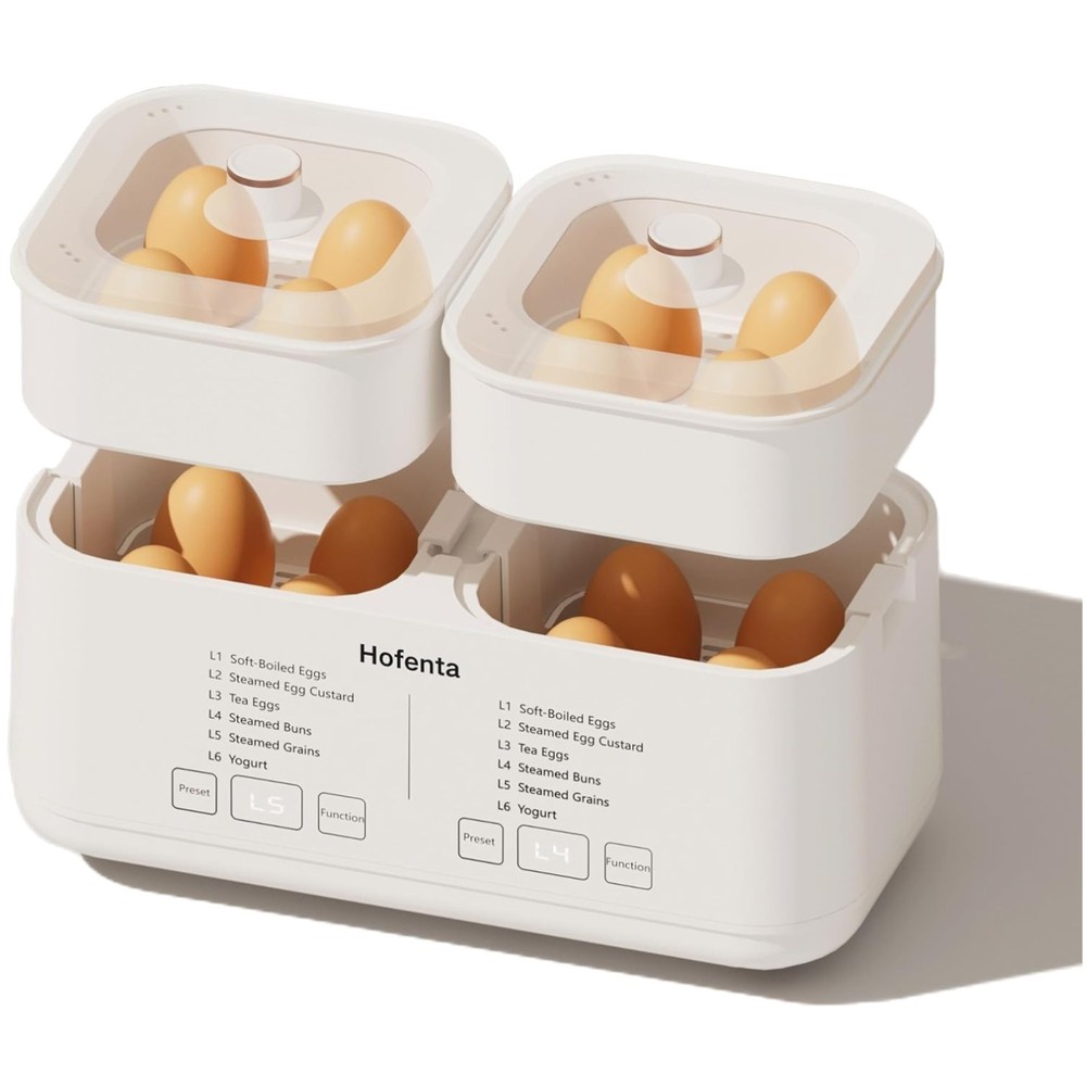 Evoloop Rapid Egg Cooker Electric 16 Eggs Capacity, Soft, Medium, Hard Boiled, P