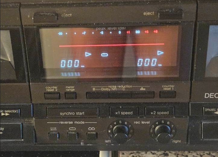 Technics double cassette deck RS-TR555