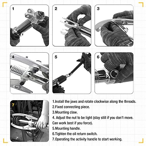 Hydraulic Gear Puller Hydraulic Puller Kit Bearing Puller with Case 2 or 10 Ton