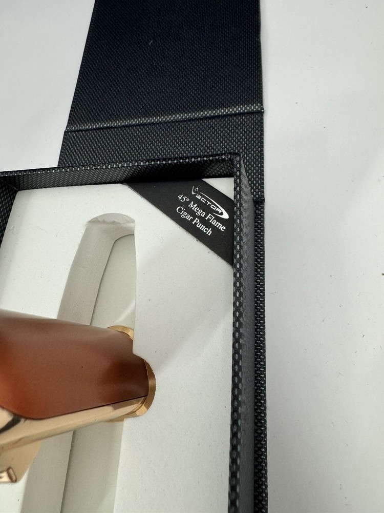 Vector AZTECH - Wind Resistant Large Single Jet Torch Lighter - Rose Gold - New