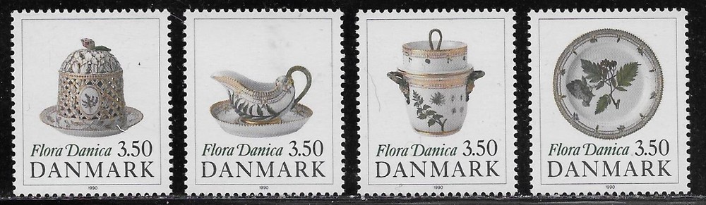 Denmark Scott #'s 916 - 919 MNH