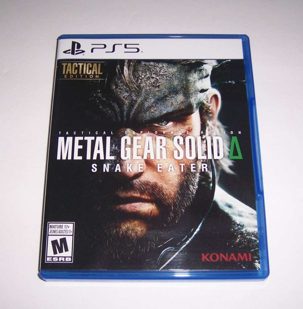 Authentic Box Case Replacement PlayStation 5 PS5 Metal Gear Solid Snake Eater