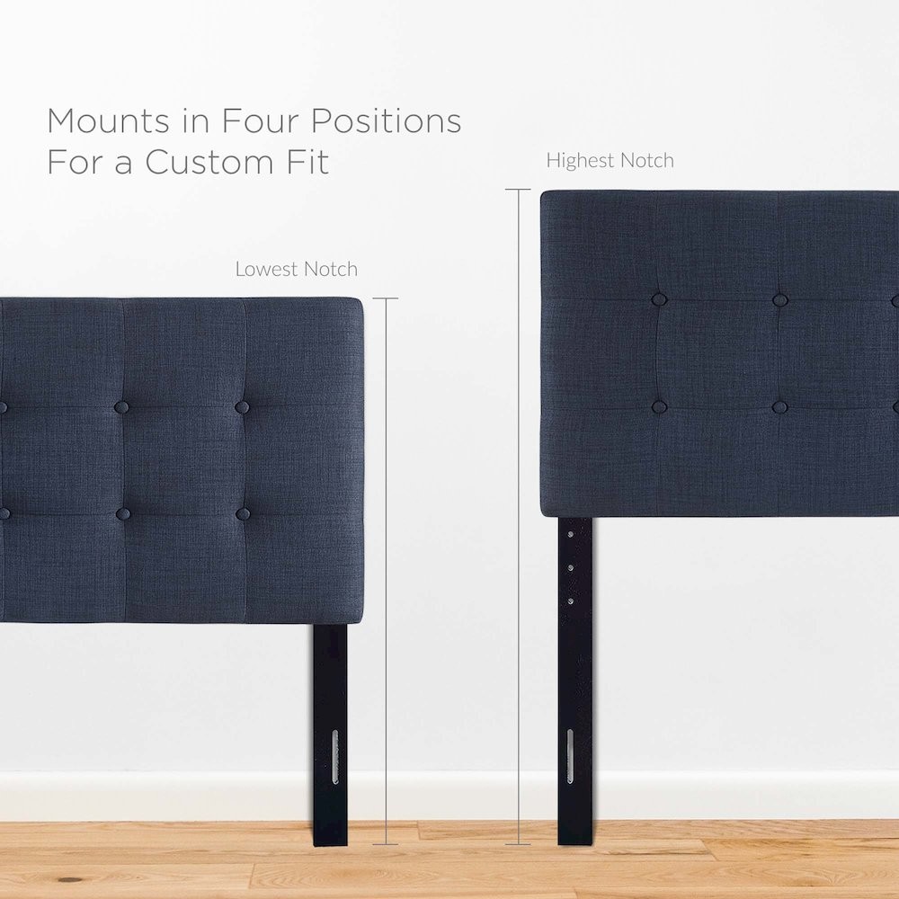 Emily Upholstered Fabric Queen Headboard