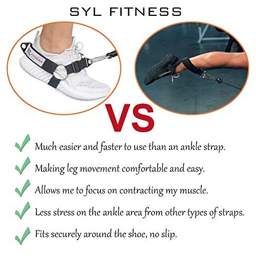 Glute Workout Kickback Strap – Booty Building and Workout Single Pack Black
