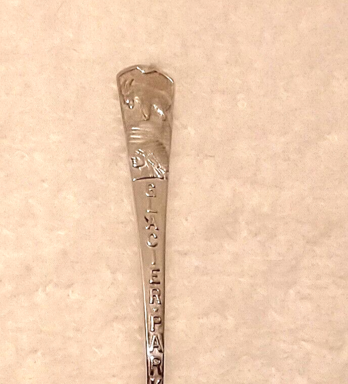 Vintage Solid Sterling Silver Glacier National Park Souvenir Spoon
