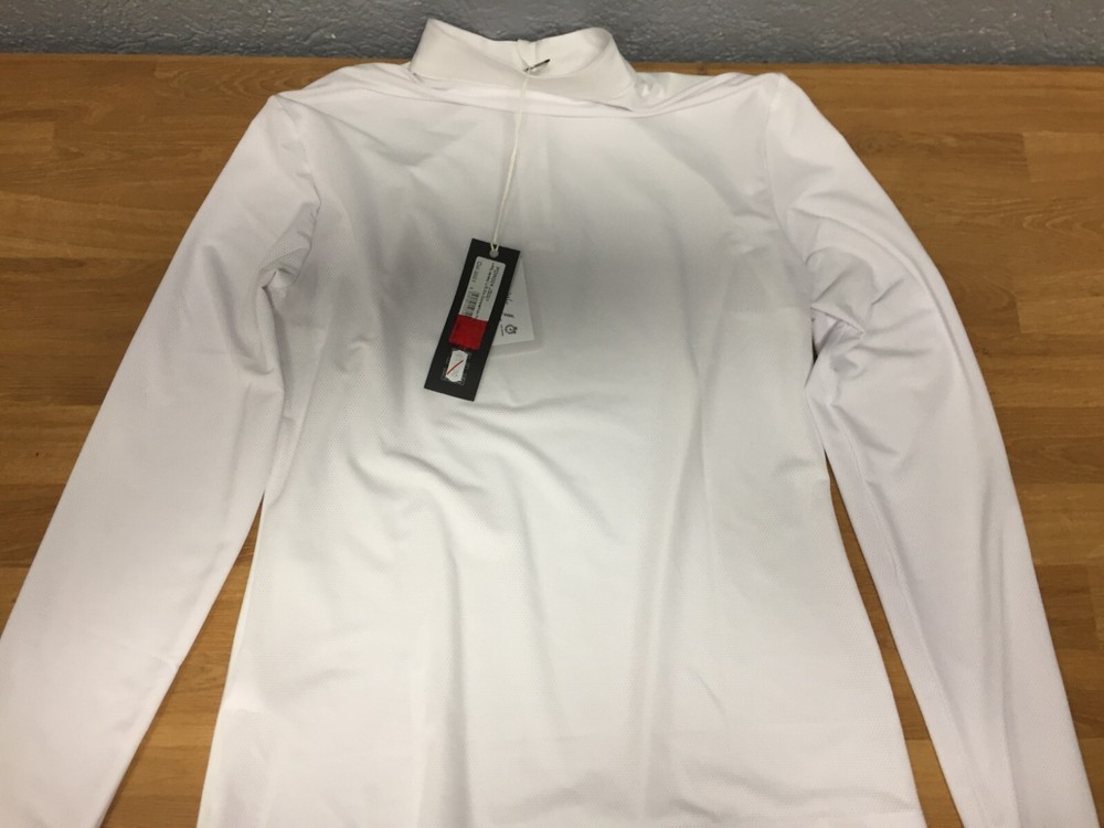 RG - Long Sleeve White Competition Polo - S