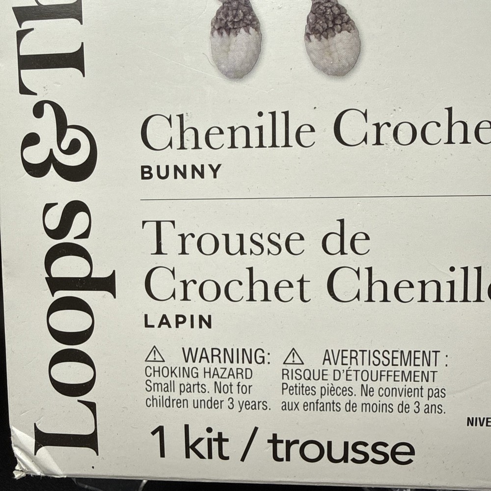 Loops & Threads Chenille Crochet Kit Bunny