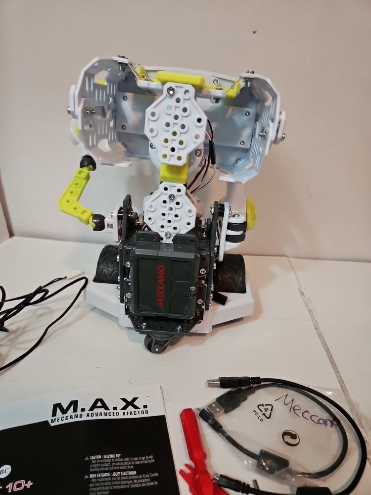 Working Meccano M.A.X Robotic Interactive Programmable Robot Used READ