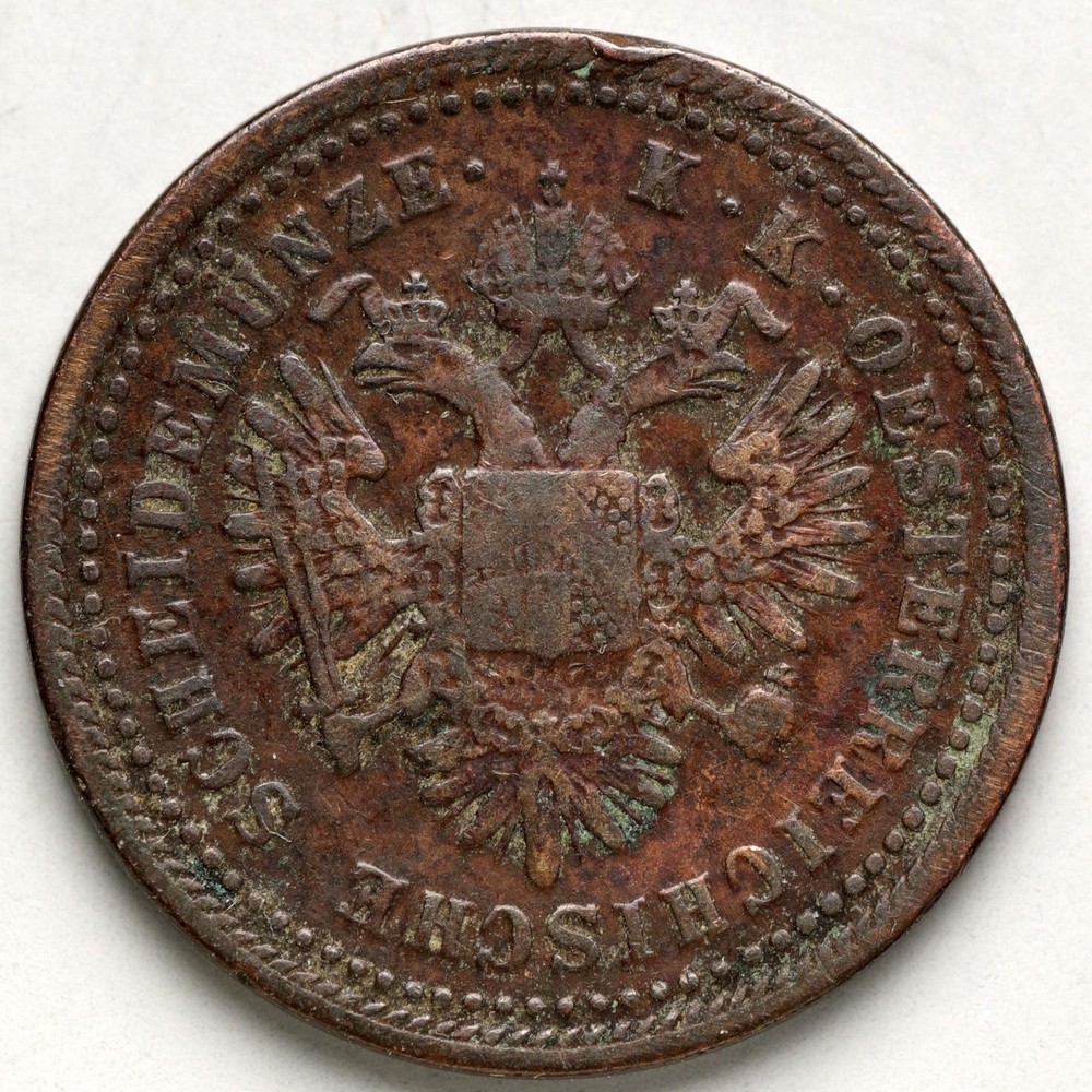 1851-A Austria 1 Kreuzer