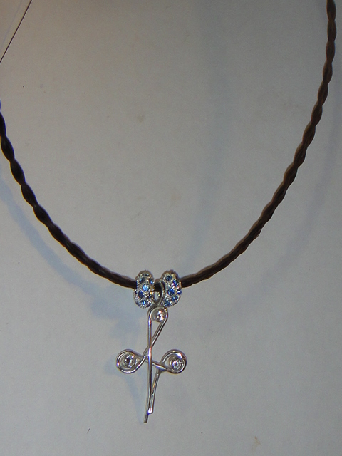 Sterling Silver Barrel Racing Pattern, CROSS