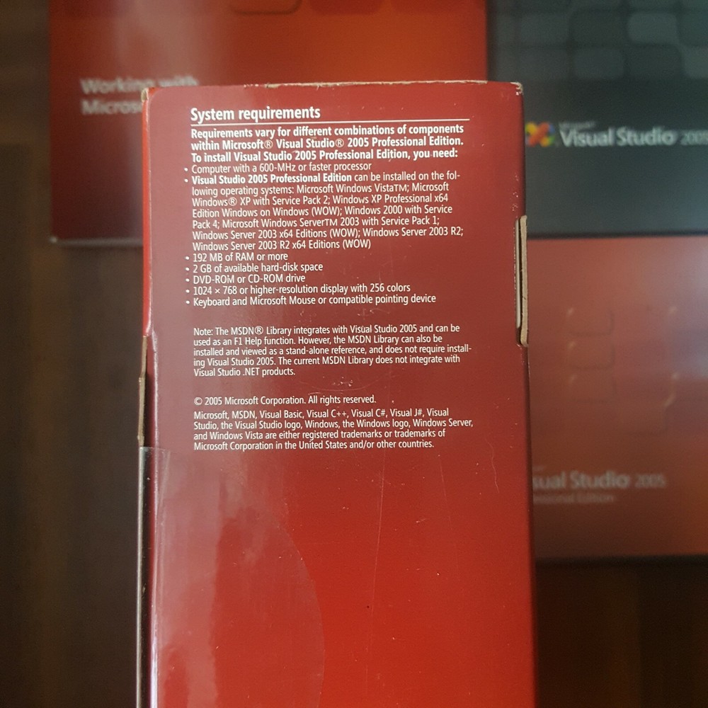 Microsoft Visual Studio 2005 Professional SQL Developer Full Version RETAIL