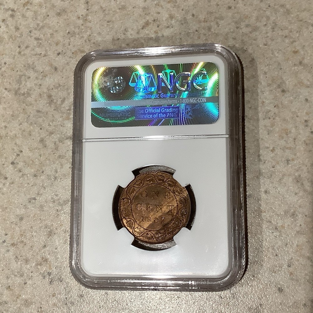1907 Canada One Cent NGC MS62RB