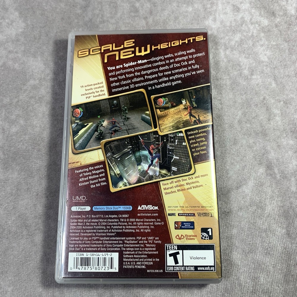 Spiderman 2 PSP Case Only