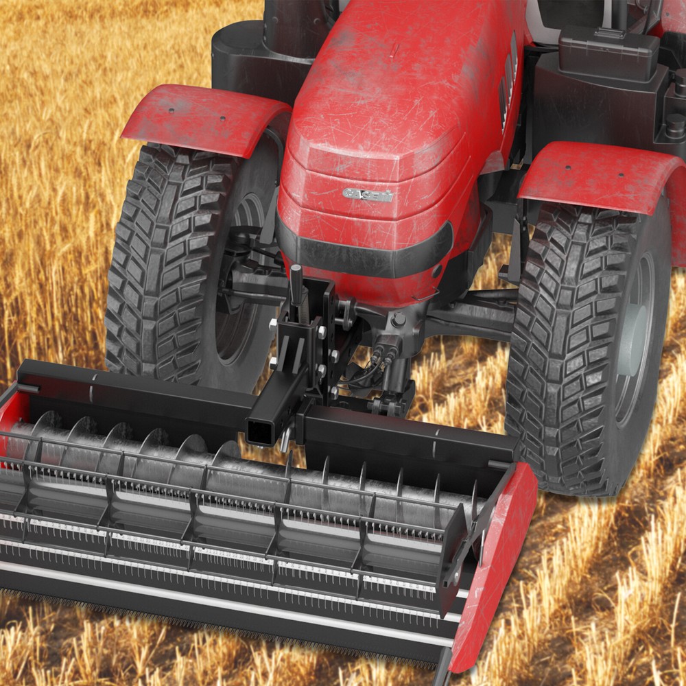 ATV Manual Implement Lift Adjustable Height 1-Point Lift System with 2"Receiver