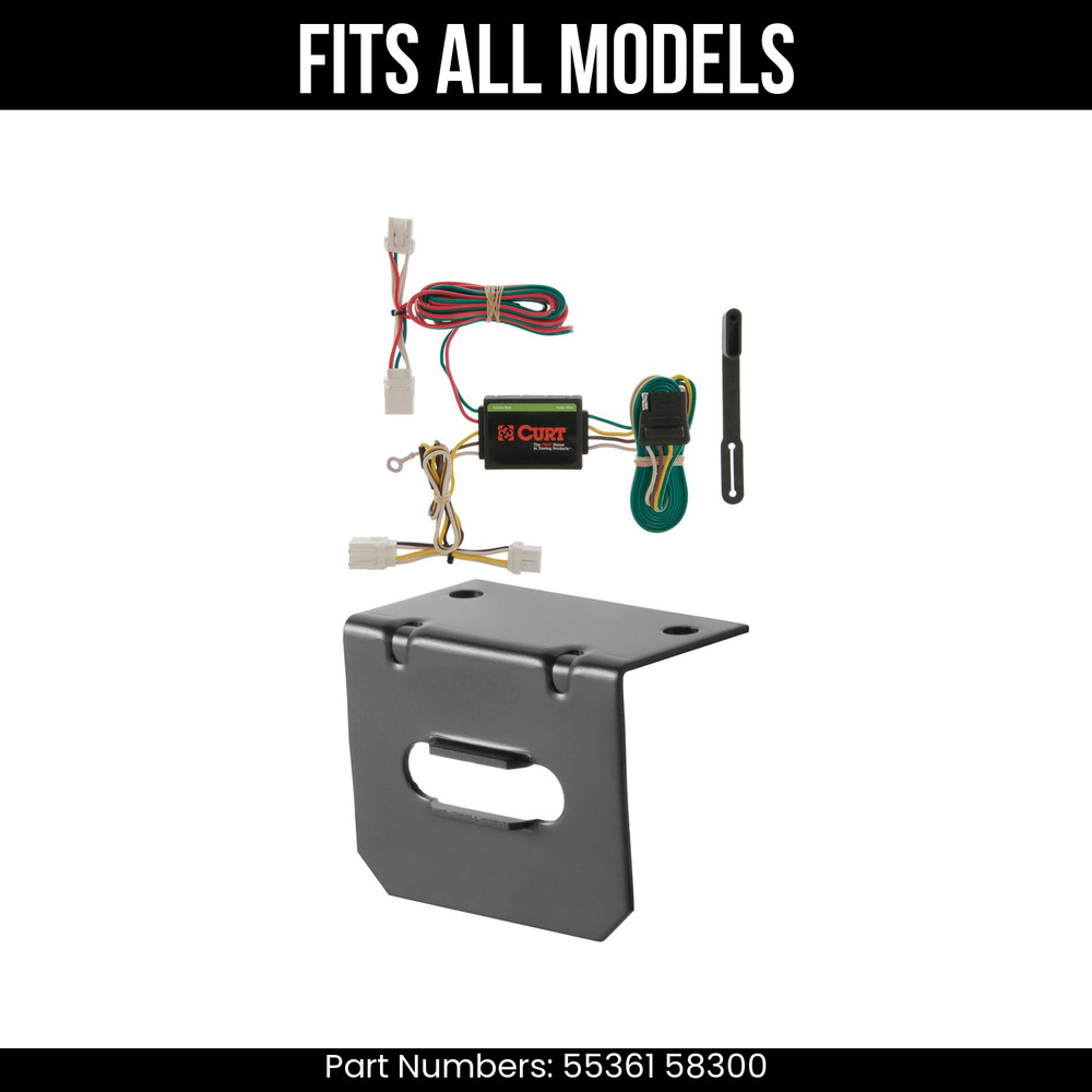 For 97-03 INFINITI QX4 4 Pin Trailer Wire Plug & Bracket Fits All Models Curt