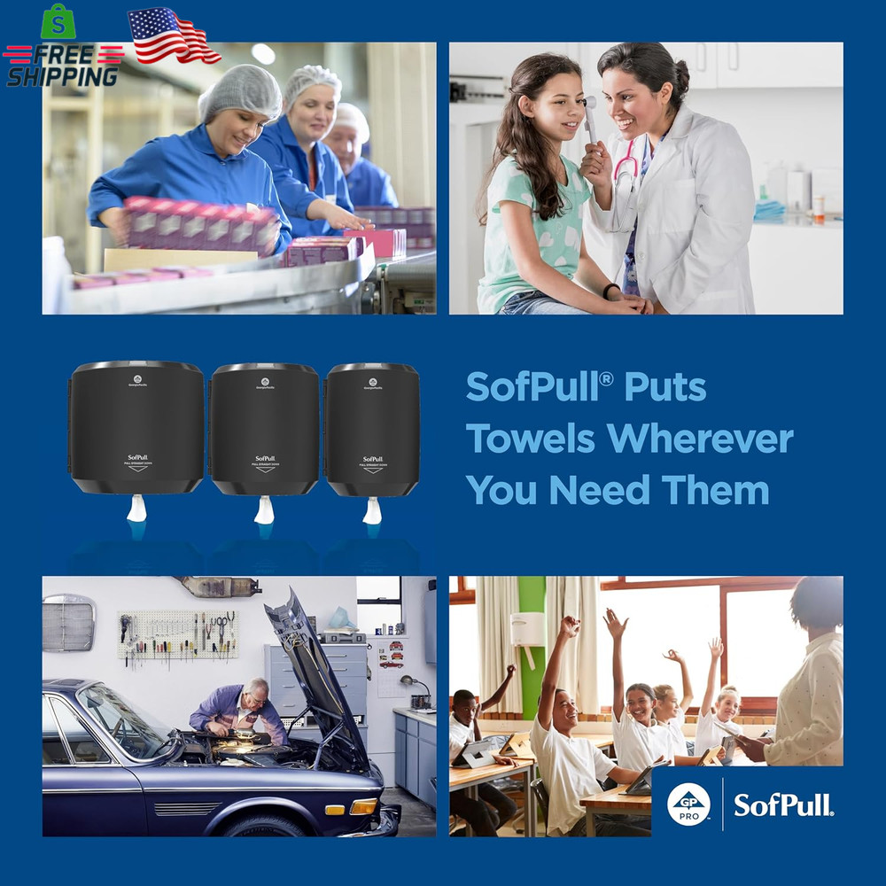 Georgia-Pacific Sofpull Centerpull Regular Capacity Premium Paper Towel, White,