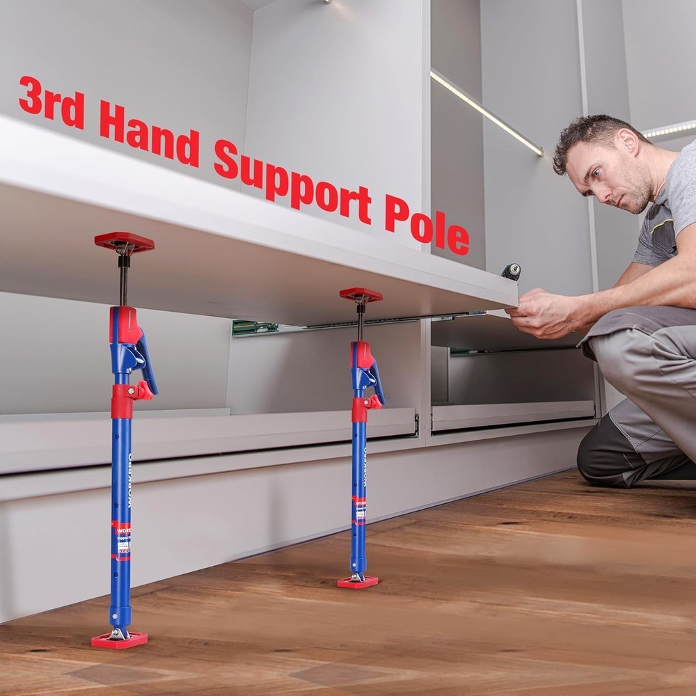 WORKPRO 4PC Cabinet Jack Support Pole Telescopic Quick Support 23-5/8 to 45-1/4"
